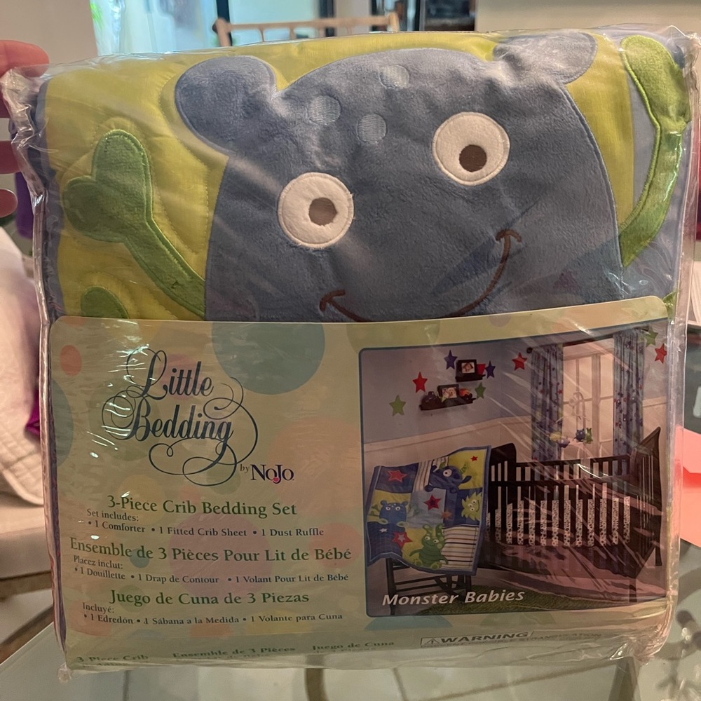 Little Bedding Monster Baby Crib Set SOLD